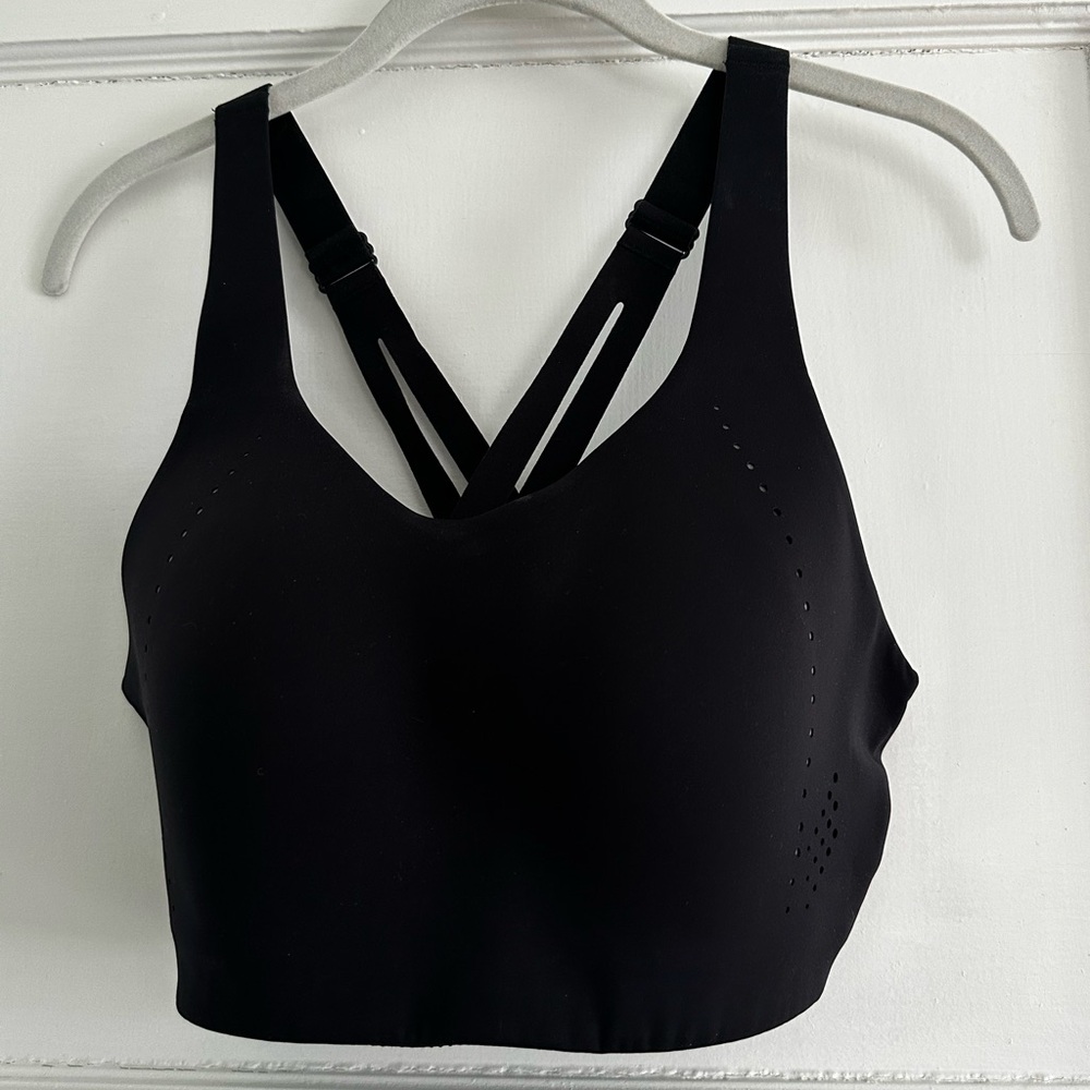 lululemon athletica Black Strappy Longline Sports Bra